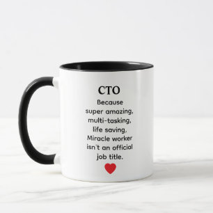 Mug Cadeau pour CTO – Conception de citation drôle de