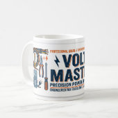 Mug Cadeau pour électriciens Volt Master (Devant gauche)