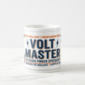 Mug Cadeau pour électriciens Volt Master (Centre)