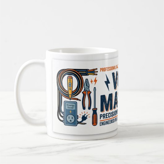 Mug Cadeau pour électriciens Volt Master (Gauche)