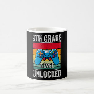 Mug Cadeau pour élève de niveau 9ème débloqué jeu vidé