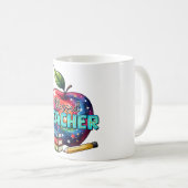 Mug Cadeau pour Enseignant | Enseignant Bienheureux (Devant droit)