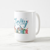 Mug Cadeau pour Enseignant | Joyeux Noël Enseignant Jo (Devant droit)