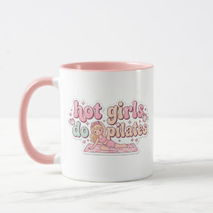 Mug Cadeau pour fille pratiquant le Pilates Rose Fémin