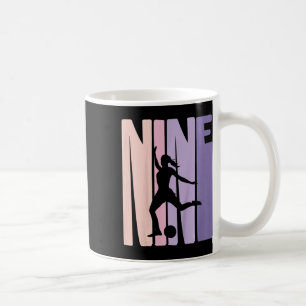 Mug Cadeau pour filles footballeuses de 9 ans 9e anniv