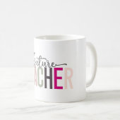 Mug Cadeau pour futur professeur rose (Devant droit)