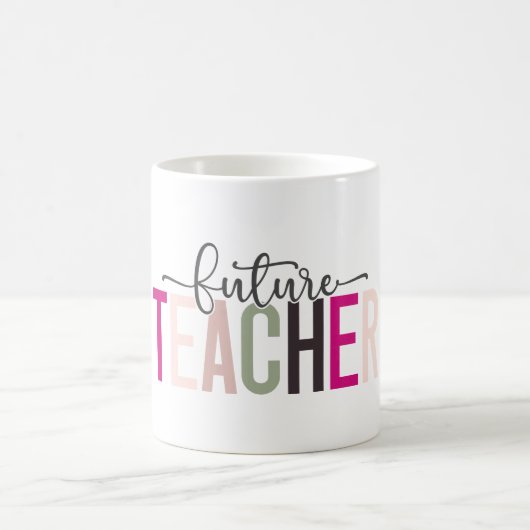 Mug Cadeau pour futur professeur rose (Centre)