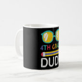 Mug Cadeau pour garçon élève de 4e rentrée scolaire (Devant gauche)
