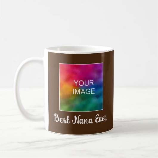 Mug Cadeau Pour Grand-Mère Best Nana Ever Script perso (Gauche)