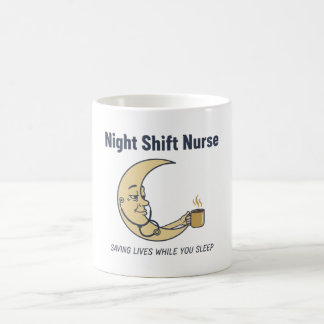 Mug Cadeau pour infirmière de nuit drôle — Sauver des