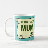 Mug Cadeau pour la meilleure maman du monde. (Gauche)