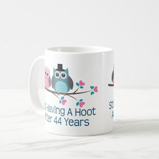 Mug Cadeau pour la quarante-quatrième huée (Devant gauche)