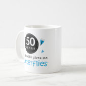 Mug Cadeau pour le cinquantième papillon (Devant gauche)