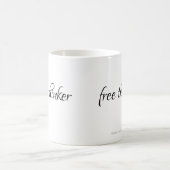 Mug Cadeau pour le théoricien du complot Free Thinker  (Centre)