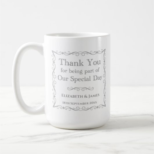 Mug Cadeau pour les invités de mariage (Gauche)