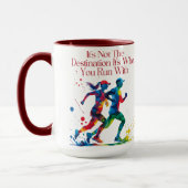 Mug Cadeau pour l'exécution du copain Motivational Run (Gauche)