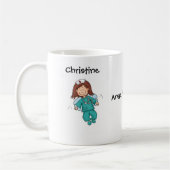 Mug Cadeau pour l'infirmière - ange dans le (Gauche)