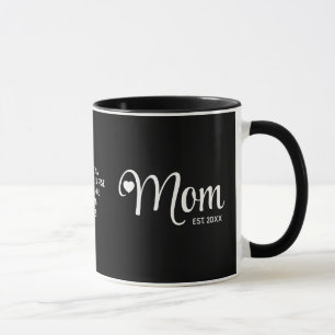 Mug Cadeau pour maman avec écriture simple établie par