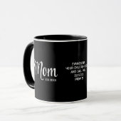 Mug Cadeau pour maman avec écriture simple établie par (Devant gauche)