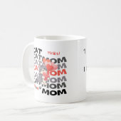 Mug Cadeau pour Maman Chat Petits coeurs de Chien mign (Devant gauche)