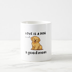 Mug Cadeau pour maman de Golden Retriever - L'amour es