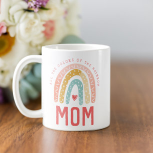 Mug Cadeau pour maman Toutes les couleurs de l'arc-e