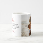 Mug Cadeau pour Maman Typographie Script Chaud Message (Centre)