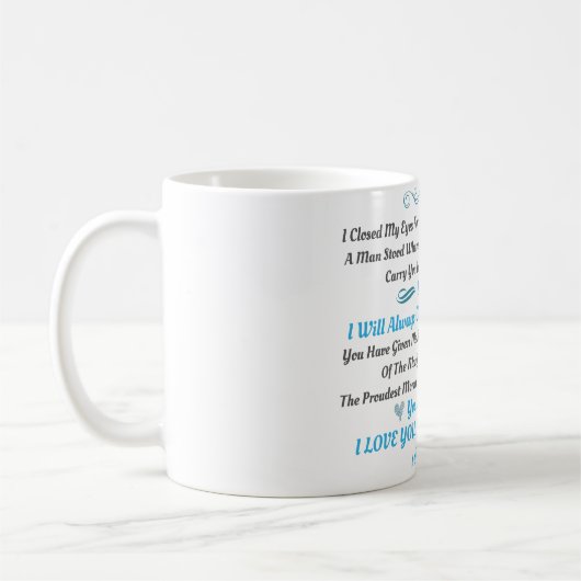 Mug cadeau pour mon fils (Gauche)