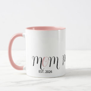 Mug Cadeau pour nouvelle maman - Maman établie écritur