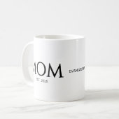 Mug Cadeau pour nouvelle maman Personnalisé Maman étab (Devant gauche)