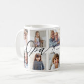 Mug Cadeau pour Opa | Collage photo pour petits enfant (Devant gauche)