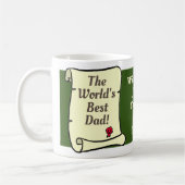 Mug Cadeau pour papa à personnaliser. (Gauche)