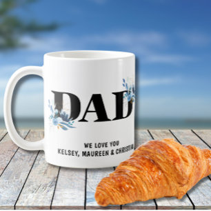 Mug Cadeau pour Papa avec les prénoms des enfants