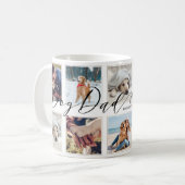 Mug Cadeau pour papa de chien | Collage de garde de ph (Devant gauche)