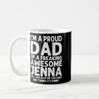 Mug Cadeau pour papa de Jenna Fête des pères drôle Per