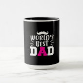 Mug Cadeau pour papa Meilleur papa du monde (Centre)