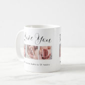 Mug Cadeau pour papa Photo Collage (Devant gauche)