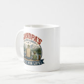 Mug Cadeau pour papi pêcheur (Devant gauche)