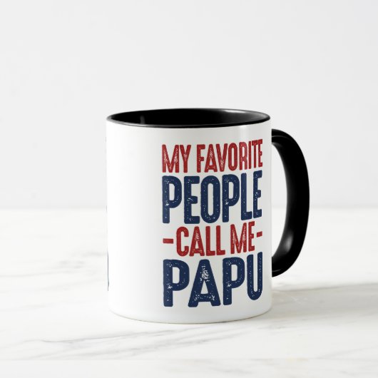 Mug Cadeau pour Papu (Devant droit)