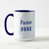 Mug Cadeau pour pasteur Bonne lutte Écriture (Gauche)