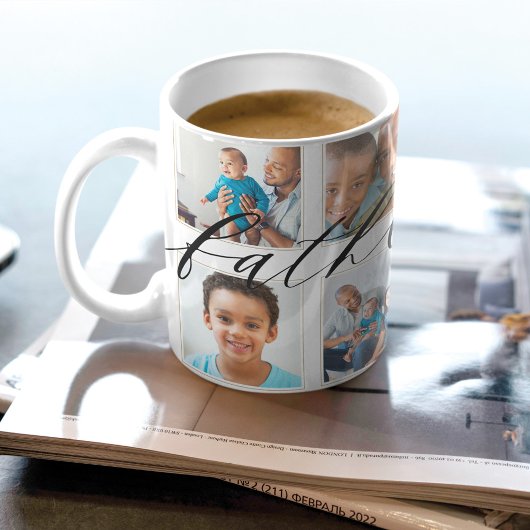 Mug Cadeau pour père | Collage photo de Fête des pères