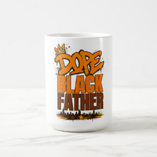 Mug Cadeau pour père noir urbain graffiti art de rue