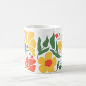 Mug Cadeau pour professeur de Fleurs Abstraites Modern (Centre)