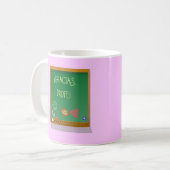 Mug Cadeau pour professeur personalizable. (Devant gauche)