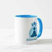 Mug Cadeau pour quelqu'un qui médite ou aime le yoga (Devant droit)