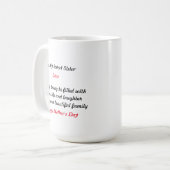 Mug Cadeau pour Soeur - Cadeau personnalisé pour la Fê (Devant gauche)