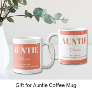 Mug Cadeau pour Tante avec des noms