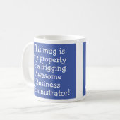 Mug Cadeau pour un administrateur professionnel Café M (Devant gauche)