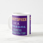 Mug Cadeau pour un administrateur professionnel Café M (Devant gauche)