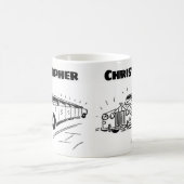Mug Cadeau pour un auffeur de limousine avec nom (Centre)